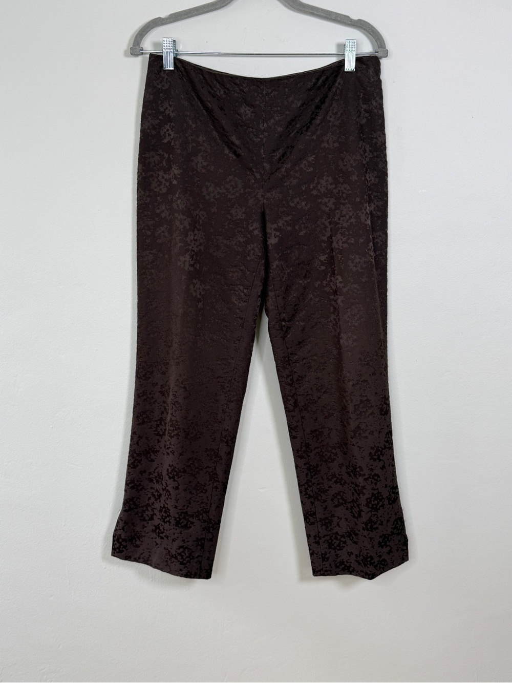 St John Brown Jacquard Pants Size 6 Cropped Quiet Luxury Capsule Wardrobe